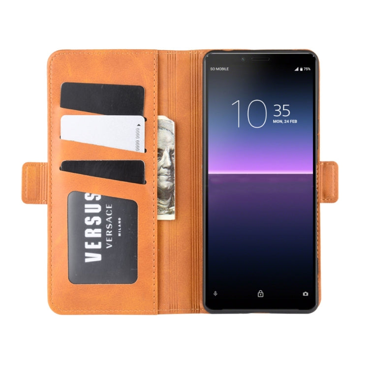 For Sony Xperia 10 II Dual-side Magnetic Buckle Horizontal Flip Leather Case with Holder & Card Slots & Wallet
