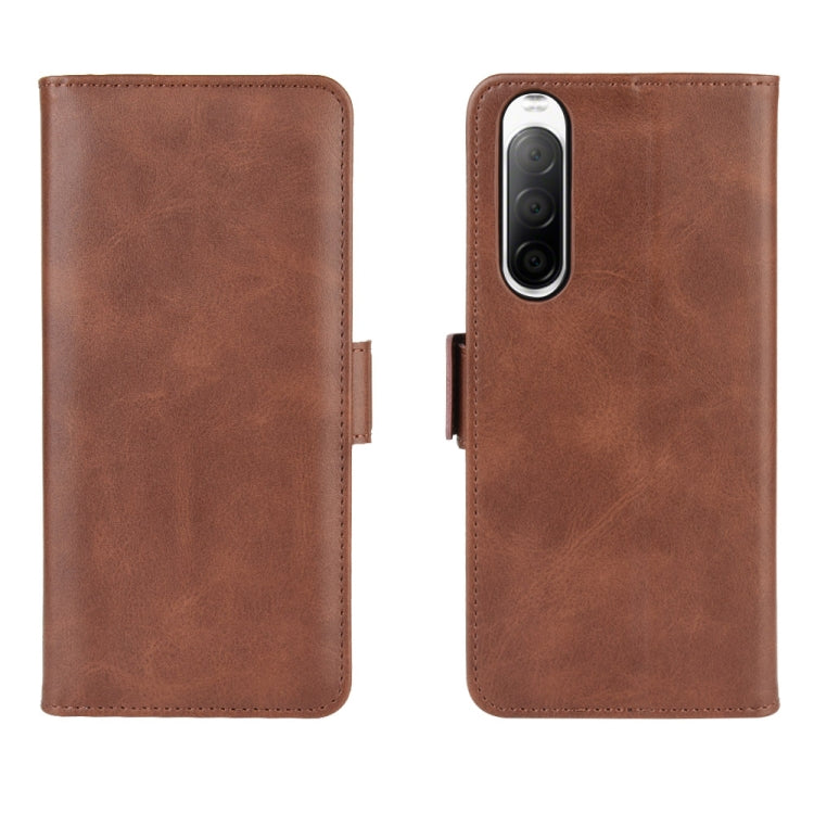 For Sony Xperia 10 II Dual-side Magnetic Buckle Horizontal Flip Leather Case with Holder & Card Slots & Wallet