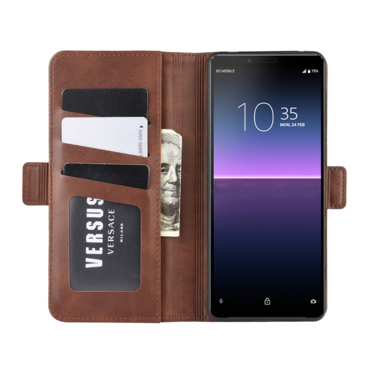 For Sony Xperia 10 II Dual-side Magnetic Buckle Horizontal Flip Leather Case with Holder & Card Slots & Wallet