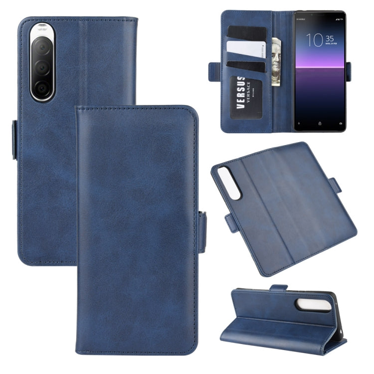 For Sony Xperia 10 II Dual-side Magnetic Buckle Horizontal Flip Leather Case with Holder & Card Slots & Wallet