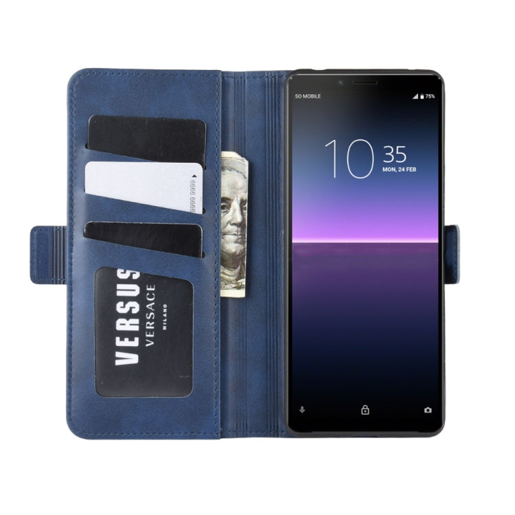 For Sony Xperia 10 II Dual-side Magnetic Buckle Horizontal Flip Leather Case with Holder & Card Slots & Wallet