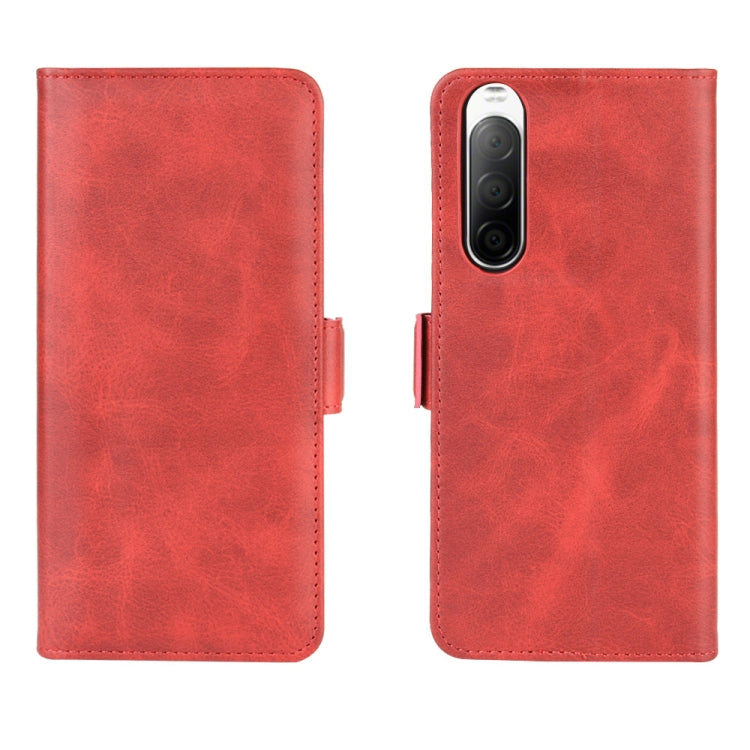 For Sony Xperia 10 II Dual-side Magnetic Buckle Horizontal Flip Leather Case with Holder & Card Slots & Wallet