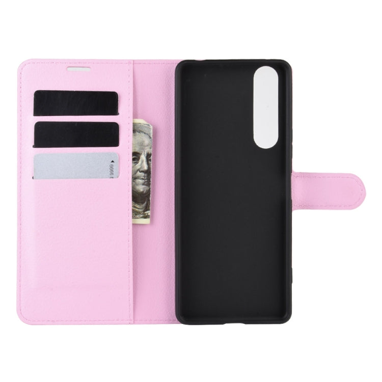 For Sony Xperia 10 II Litchi Texture Horizontal Flip Protective Case with Holder & Card Slots & Wallet