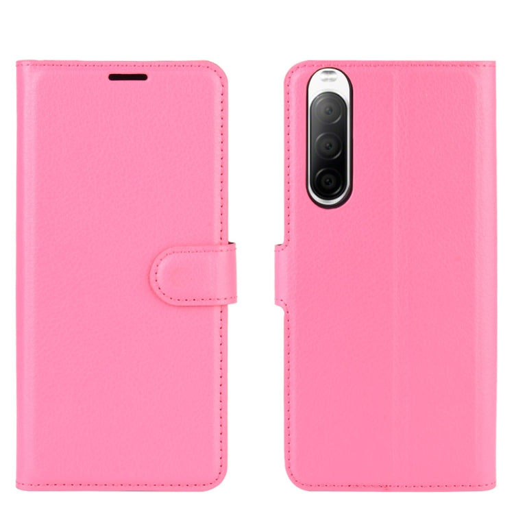 For Sony Xperia 10 II Litchi Texture Horizontal Flip Protective Case with Holder & Card Slots & Wallet