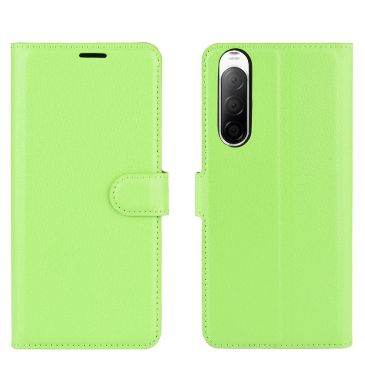 For Sony Xperia 10 II Litchi Texture Horizontal Flip Protective Case with Holder & Card Slots & Wallet