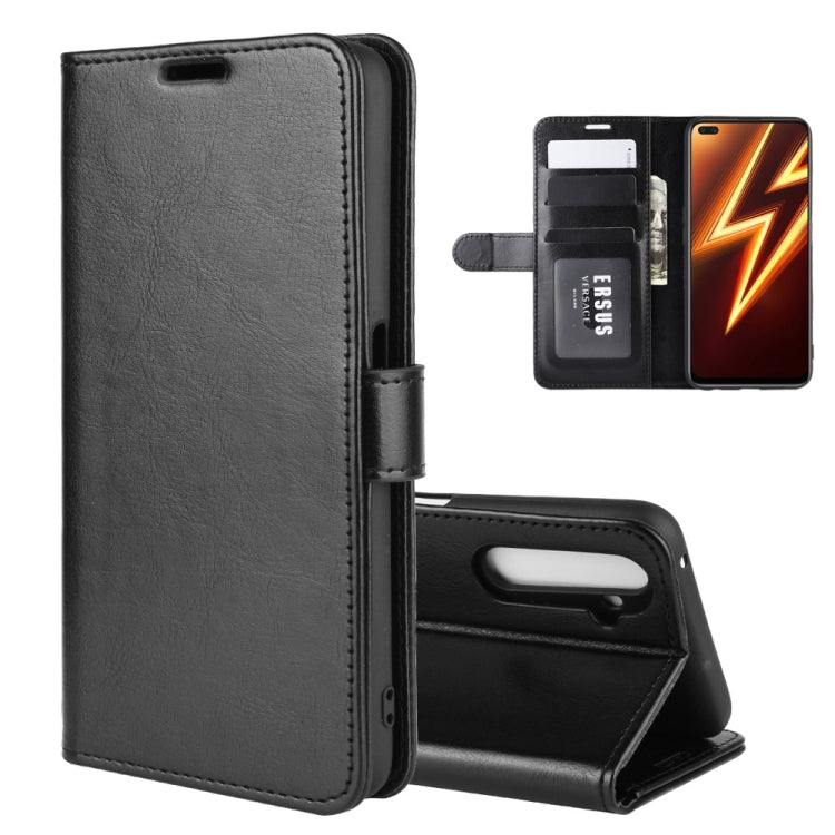 For OPPO Realme 6 Pro R64 Texture Single Horizontal Flip Protective Case with Holder & Card Slots & Wallet& Photo Frame