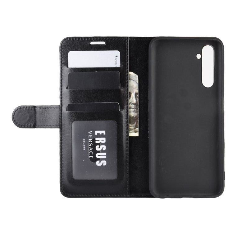 For OPPO Realme 6 Pro R64 Texture Single Horizontal Flip Protective Case with Holder & Card Slots & Wallet& Photo Frame