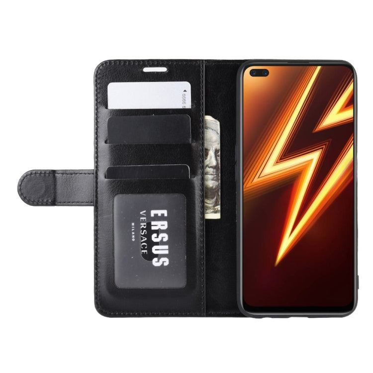 For OPPO Realme 6 Pro R64 Texture Single Horizontal Flip Protective Case with Holder & Card Slots & Wallet& Photo Frame