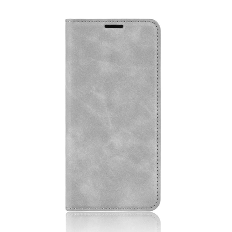 For OPPO Realme 6 Pro Retro-skin Business Magnetic Suction Leather Case with Holder & Card Slots & Wallet