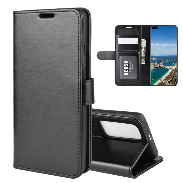For Huawei P40 Pro+/P40 Pro Plus R64 Texture Single Horizontal Flip Protective Case with Holder & Card Slots & Wallet& Photo Frame