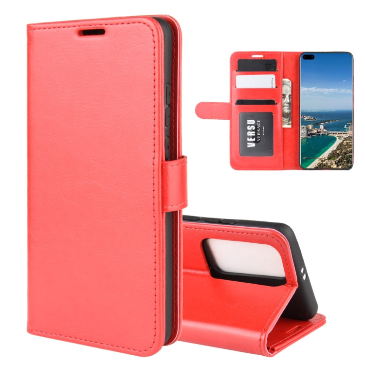 For Huawei P40 Pro+/P40 Pro Plus R64 Texture Single Horizontal Flip Protective Case with Holder & Card Slots & Wallet& Photo Frame