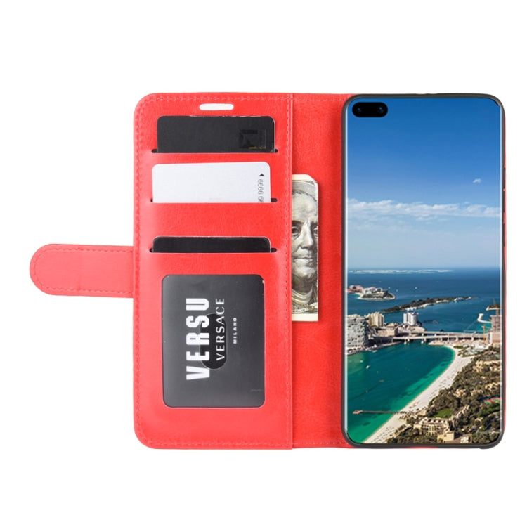 For Huawei P40 Pro+/P40 Pro Plus R64 Texture Single Horizontal Flip Protective Case with Holder & Card Slots & Wallet& Photo Frame