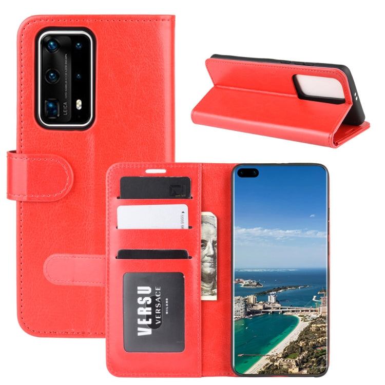 For Huawei P40 Pro+/P40 Pro Plus R64 Texture Single Horizontal Flip Protective Case with Holder & Card Slots & Wallet& Photo Frame