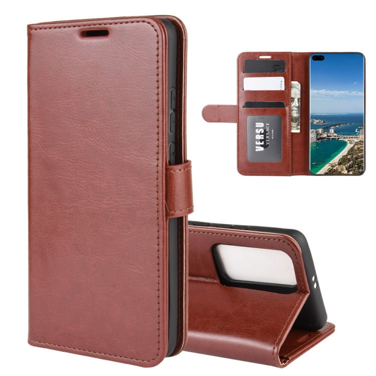 For Huawei P40 Pro+/P40 Pro Plus R64 Texture Single Horizontal Flip Protective Case with Holder & Card Slots & Wallet& Photo Frame