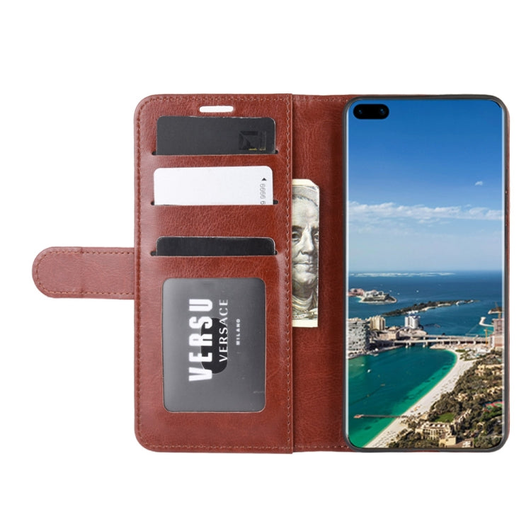 For Huawei P40 Pro+/P40 Pro Plus R64 Texture Single Horizontal Flip Protective Case with Holder & Card Slots & Wallet& Photo Frame