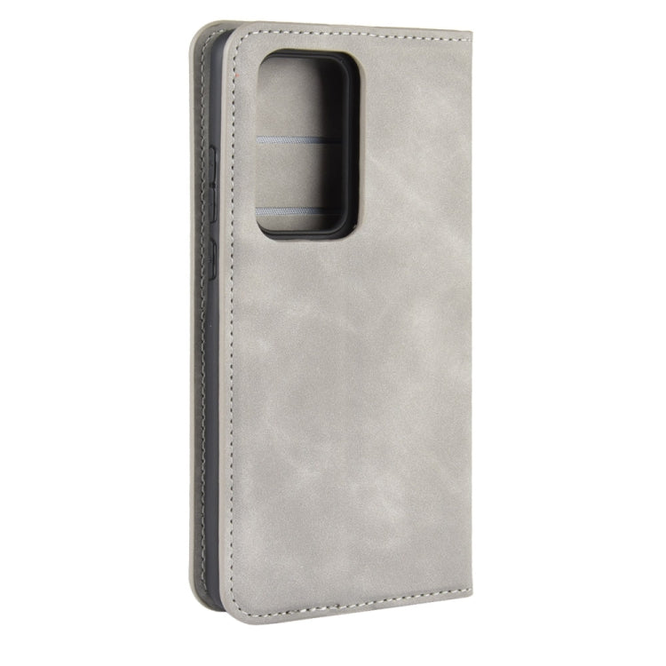 For Huawei P40 Pro+ Retro-skin Business Magnetic Suction Leather Case with Holder & Card Slots & Wallet