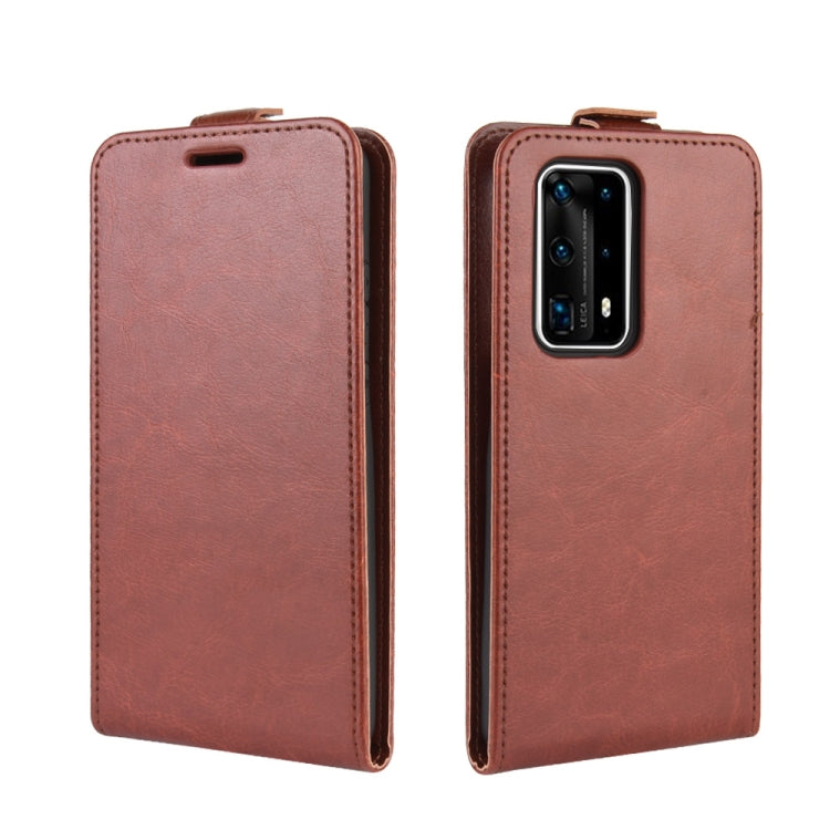 For Huawei P40 Pro+/P40 Pro Plus R64 Texture Single Vertical Flip Leather Protective Case with Card Slots & Photo Frame