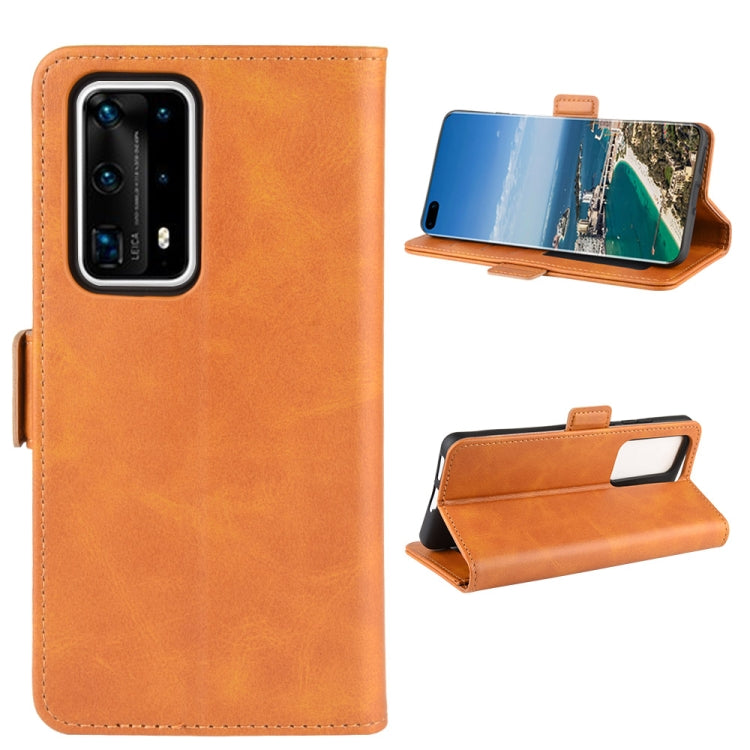 For Huawei P40 Pro+ Dual-side Magnetic Buckle Horizontal Flip Leather Case with Holder & Card Slots & Wallet