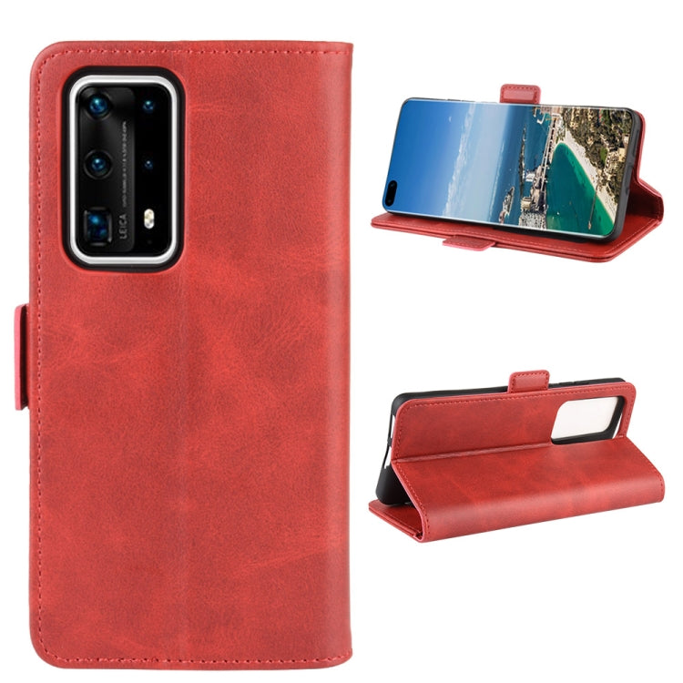 For Huawei P40 Pro+ Dual-side Magnetic Buckle Horizontal Flip Leather Case with Holder & Card Slots & Wallet