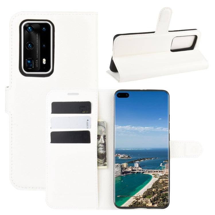 For Huawei P40 Pro+/P40 Pro Plus Litchi Texture Horizontal Flip Protective Case with Holder & Card Slots & Wallet