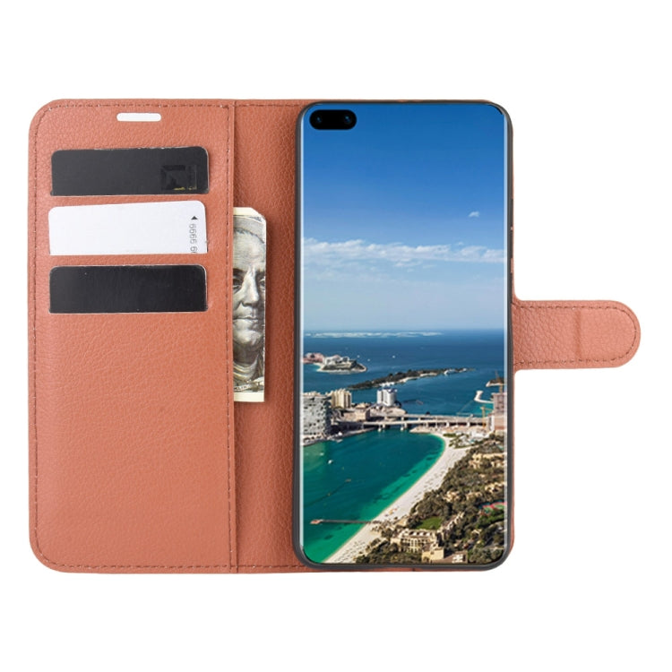 For Huawei P40 Pro+/P40 Pro Plus Litchi Texture Horizontal Flip Protective Case with Holder & Card Slots & Wallet