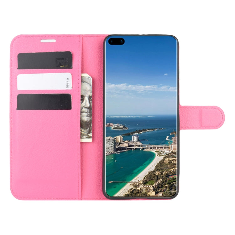 For Huawei P40 Pro+/P40 Pro Plus Litchi Texture Horizontal Flip Protective Case with Holder & Card Slots & Wallet