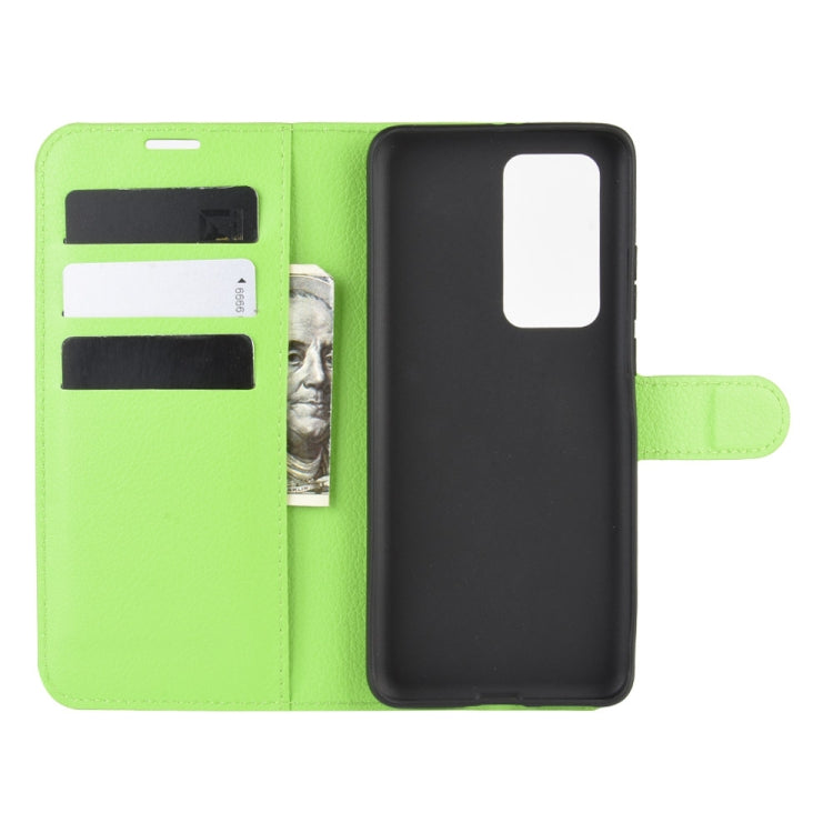 For Huawei P40 Pro+/P40 Pro Plus Litchi Texture Horizontal Flip Protective Case with Holder & Card Slots & Wallet