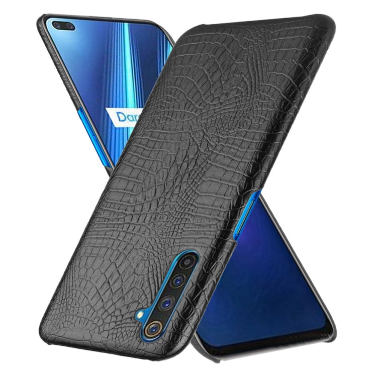 For Oppo Realme 6 Pro Shockproof Crocodile Texture PC + PU Case