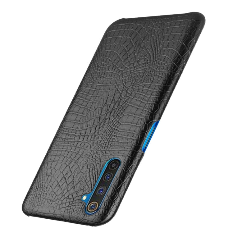 For Oppo Realme 6 Pro Shockproof Crocodile Texture PC + PU Case