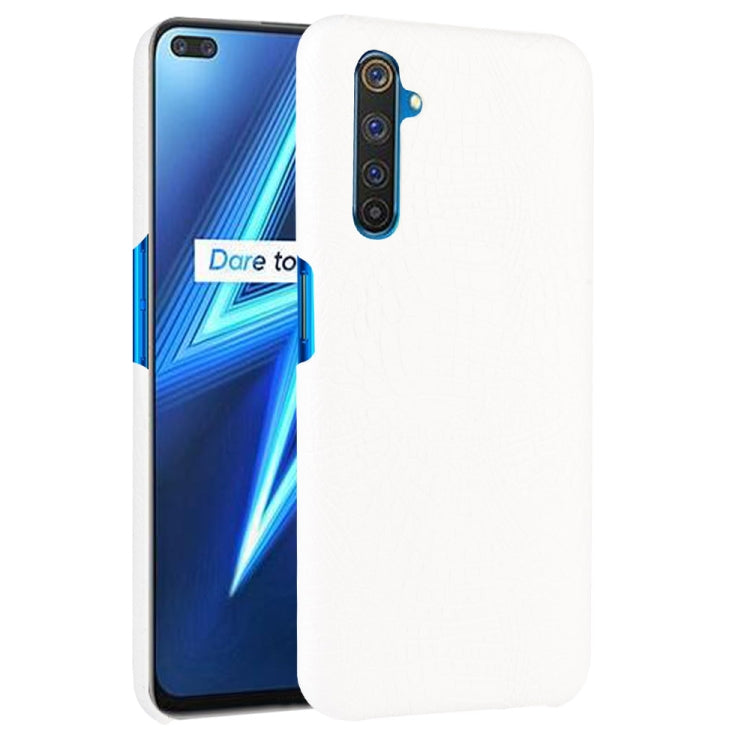 For Oppo Realme 6 Pro Shockproof Crocodile Texture PC + PU Case