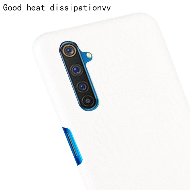 For Oppo Realme 6 Pro Shockproof Crocodile Texture PC + PU Case
