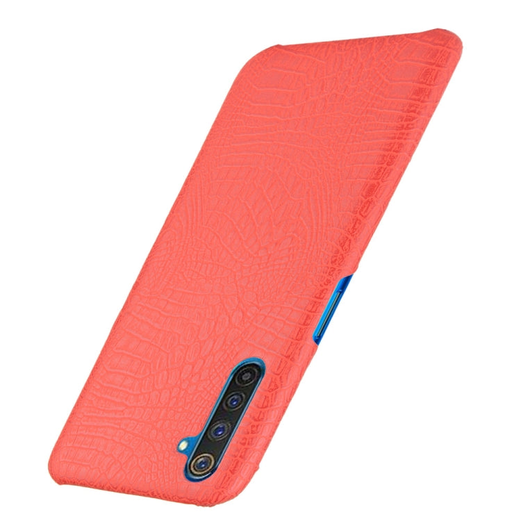For Oppo Realme 6 Pro Shockproof Crocodile Texture PC + PU Case