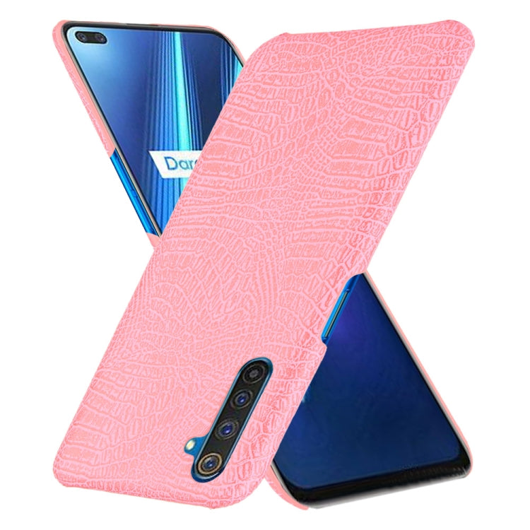 For Oppo Realme 6 Pro Shockproof Crocodile Texture PC + PU Case