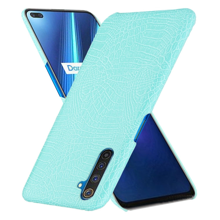 For Oppo Realme 6 Pro Shockproof Crocodile Texture PC + PU Case