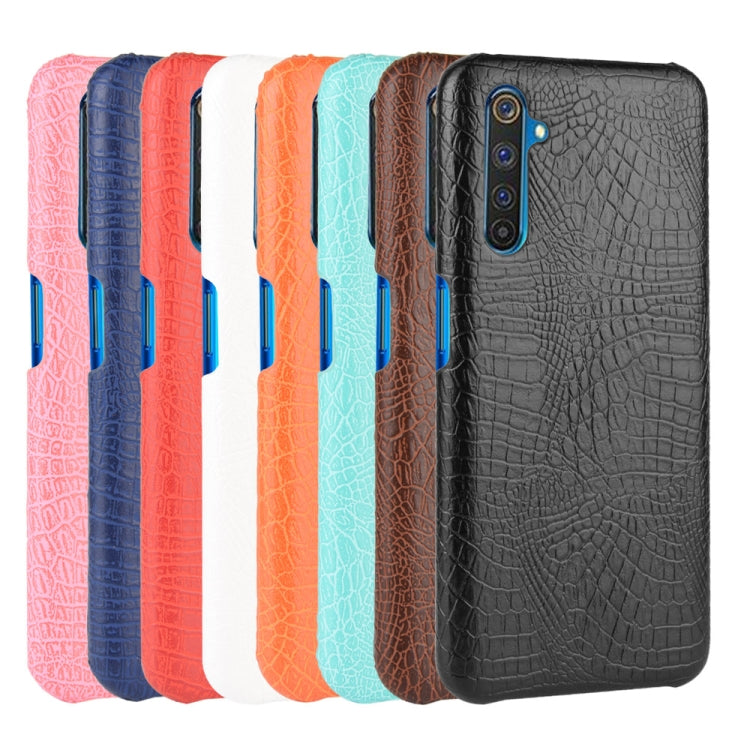 For Oppo Realme 6 Pro Shockproof Crocodile Texture PC + PU Case