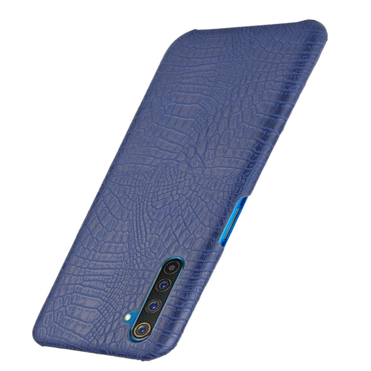 For Oppo Realme 6 Pro Shockproof Crocodile Texture PC + PU Case