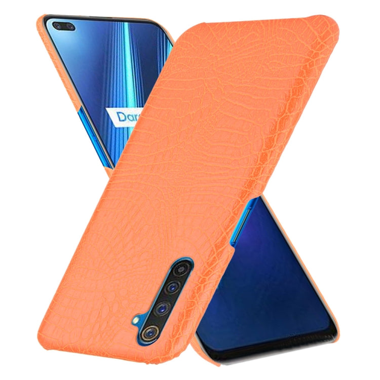 For Oppo Realme 6 Pro Shockproof Crocodile Texture PC + PU Case