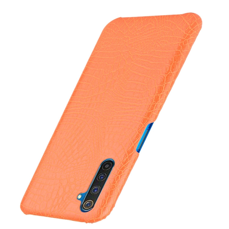 For Oppo Realme 6 Pro Shockproof Crocodile Texture PC + PU Case