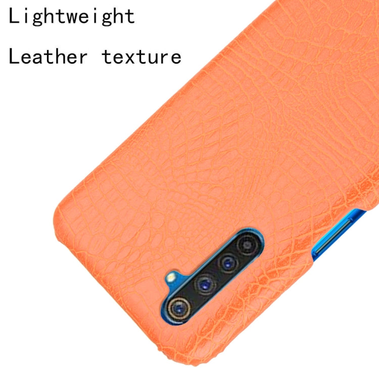 For Oppo Realme 6 Pro Shockproof Crocodile Texture PC + PU Case