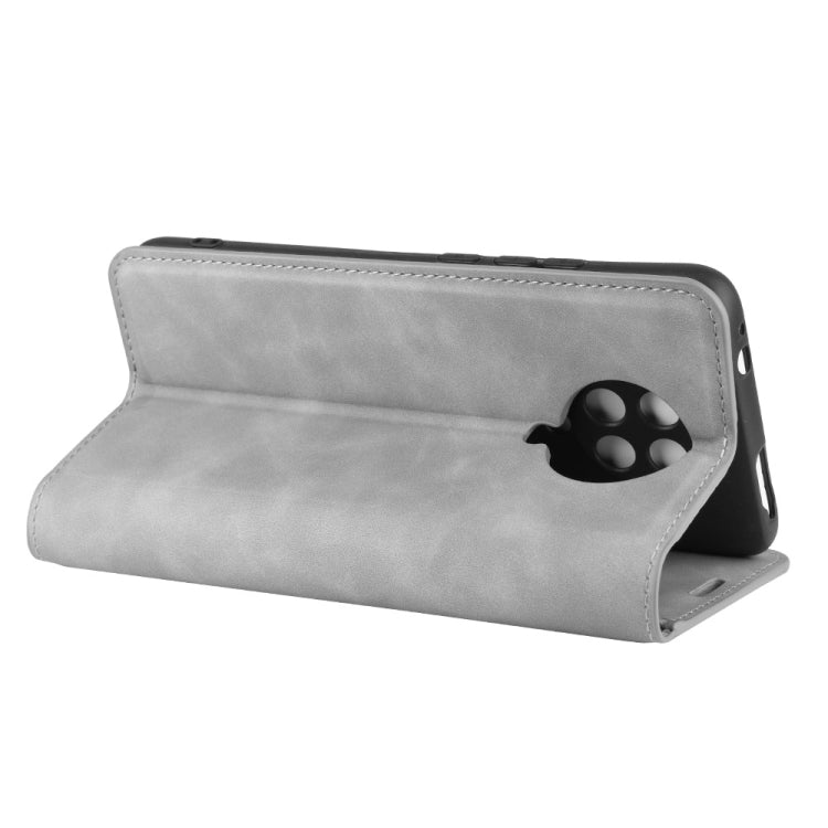 For Xiaomi Redmi K30 Pro Retro-skin Business Magnetic Suction Leather Case with Holder & Card Slots & Wallet