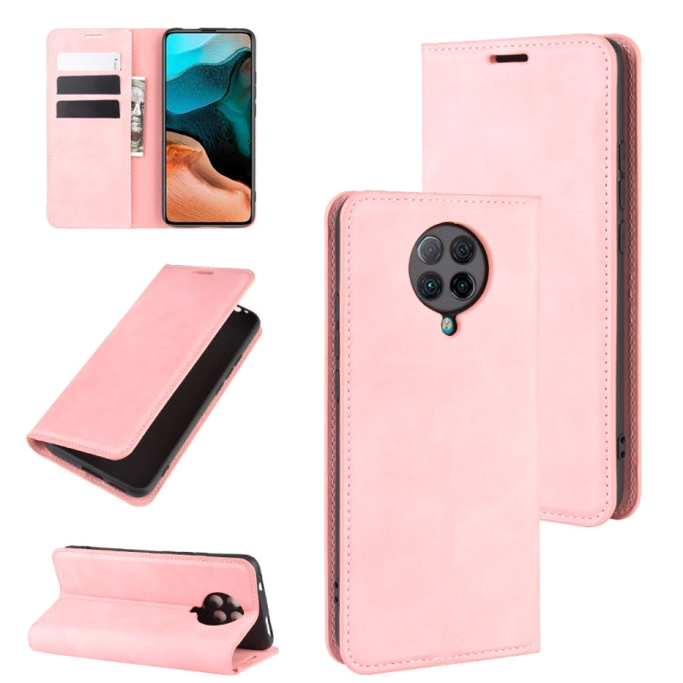 For Xiaomi Redmi K30 Pro Retro-skin Business Magnetic Suction Leather Case with Holder & Card Slots & Wallet