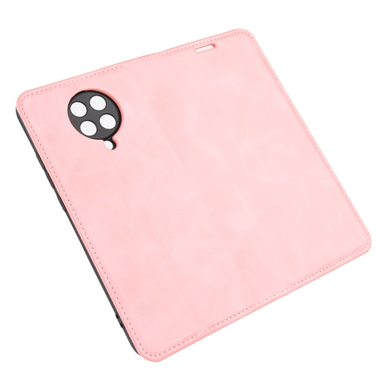 For Xiaomi Redmi K30 Pro Retro-skin Business Magnetic Suction Leather Case with Holder & Card Slots & Wallet