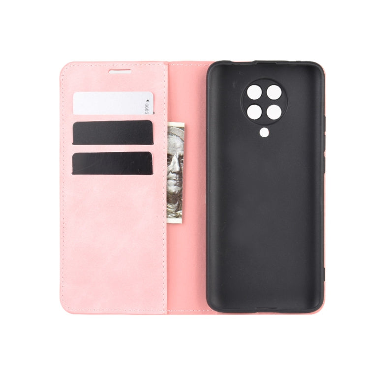 For Xiaomi Redmi K30 Pro Retro-skin Business Magnetic Suction Leather Case with Holder & Card Slots & Wallet