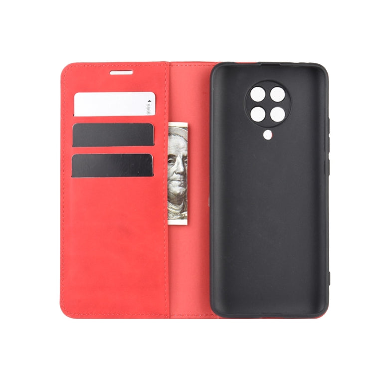 For Xiaomi Redmi K30 Pro Retro-skin Business Magnetic Suction Leather Case with Holder & Card Slots & Wallet