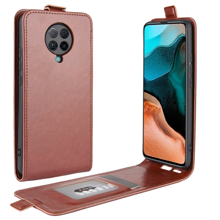 For Xiaomi Redmi K30 Pro R64 Texture Single Vertical Flip Leather Protective Case with Card Slots & Photo Frame