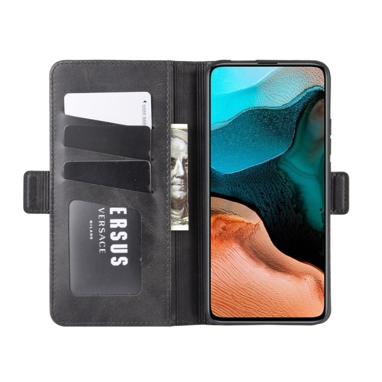For Xiaomi Redmi K30 Pro Dual-side Magnetic Buckle Horizontal Flip Leather Case with Holder & Card Slots & Wallet