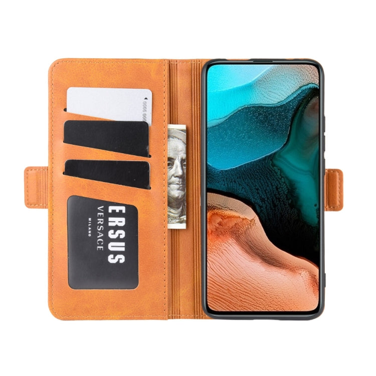 For Xiaomi Redmi K30 Pro Dual-side Magnetic Buckle Horizontal Flip Leather Case with Holder & Card Slots & Wallet