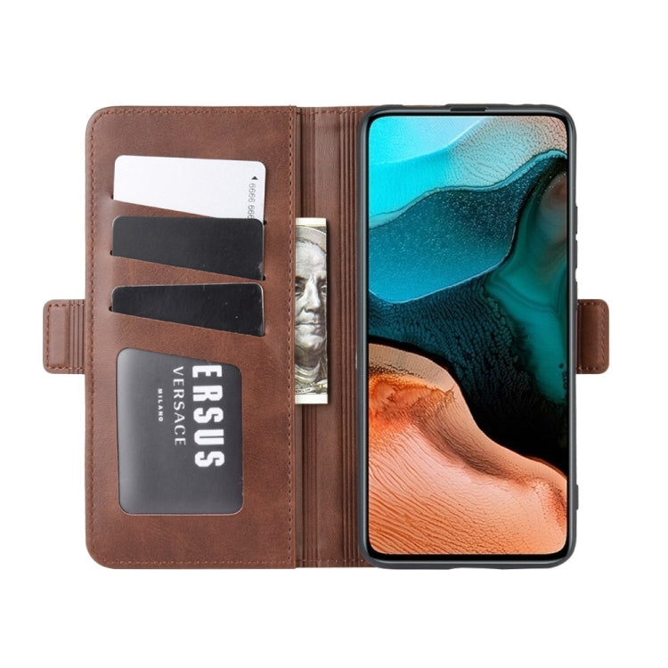 For Xiaomi Redmi K30 Pro Dual-side Magnetic Buckle Horizontal Flip Leather Case with Holder & Card Slots & Wallet
