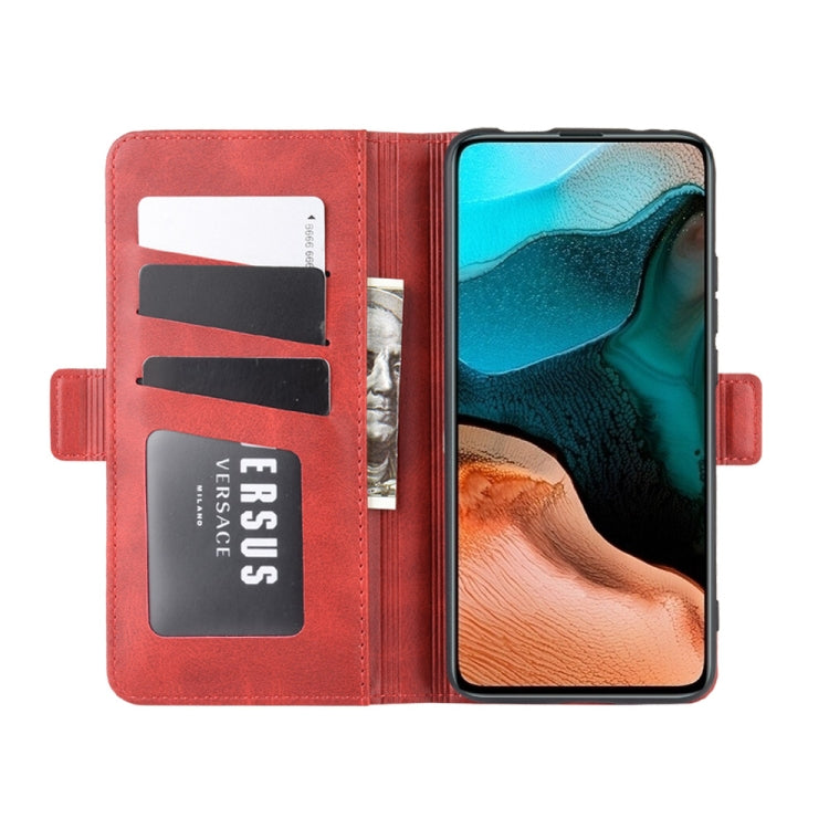 For Xiaomi Redmi K30 Pro Dual-side Magnetic Buckle Horizontal Flip Leather Case with Holder & Card Slots & Wallet