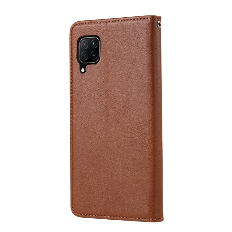 For Huawei P40Lite/ NOVA7i/ Nova 6SE Knead Skin Texture Horizontal Flip Leather Case , with Photo Frame & Holder & Card Slots & Wallet